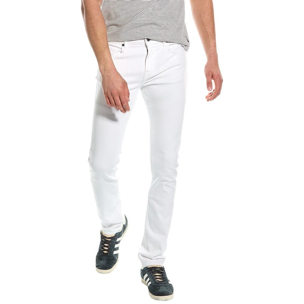 NWT! 7 for All Mankind Men's Paxtyn White‎ Skinny Jean 38W x 32L